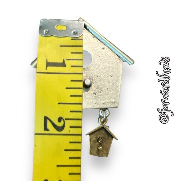 Bundle Sale 3 for $15 | Tri-Colored Birdhouse Brooch - Picture 5 of 10